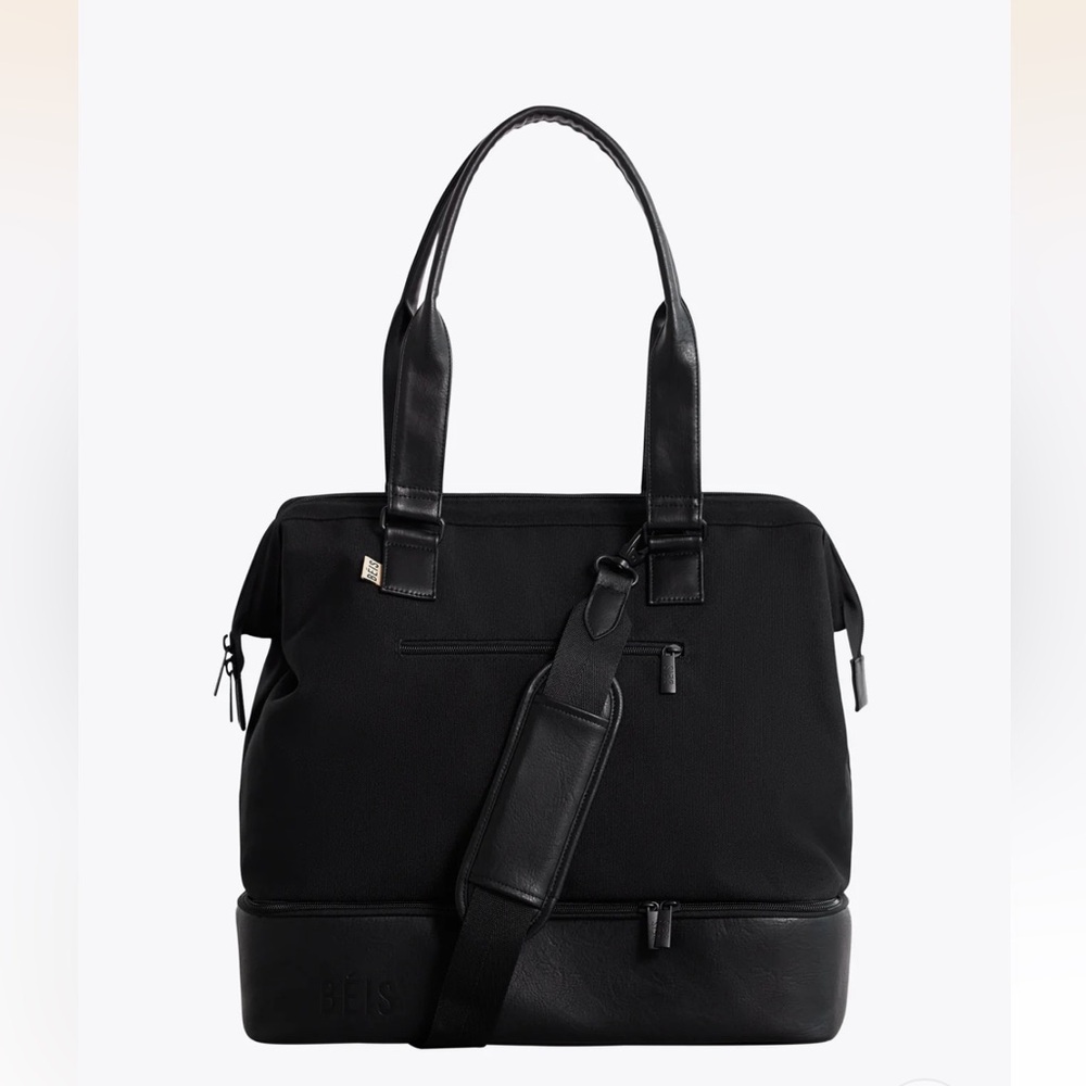 BEIS Black Travel Tote Bag